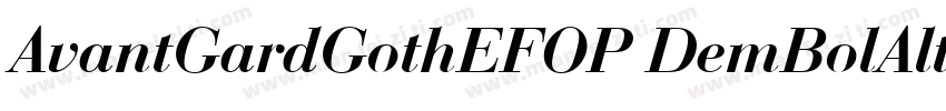 AvantGardGothEFOP DemBolAlt字体转换